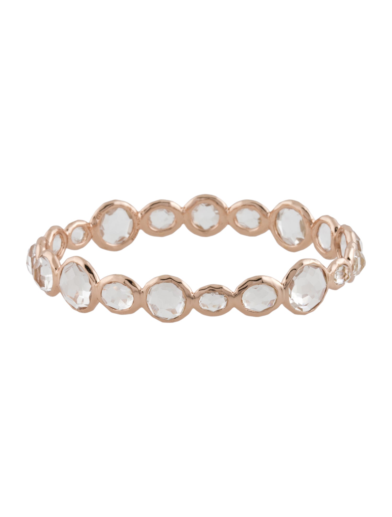 Ippolita Quartz Rose Station Bangle Bracelet